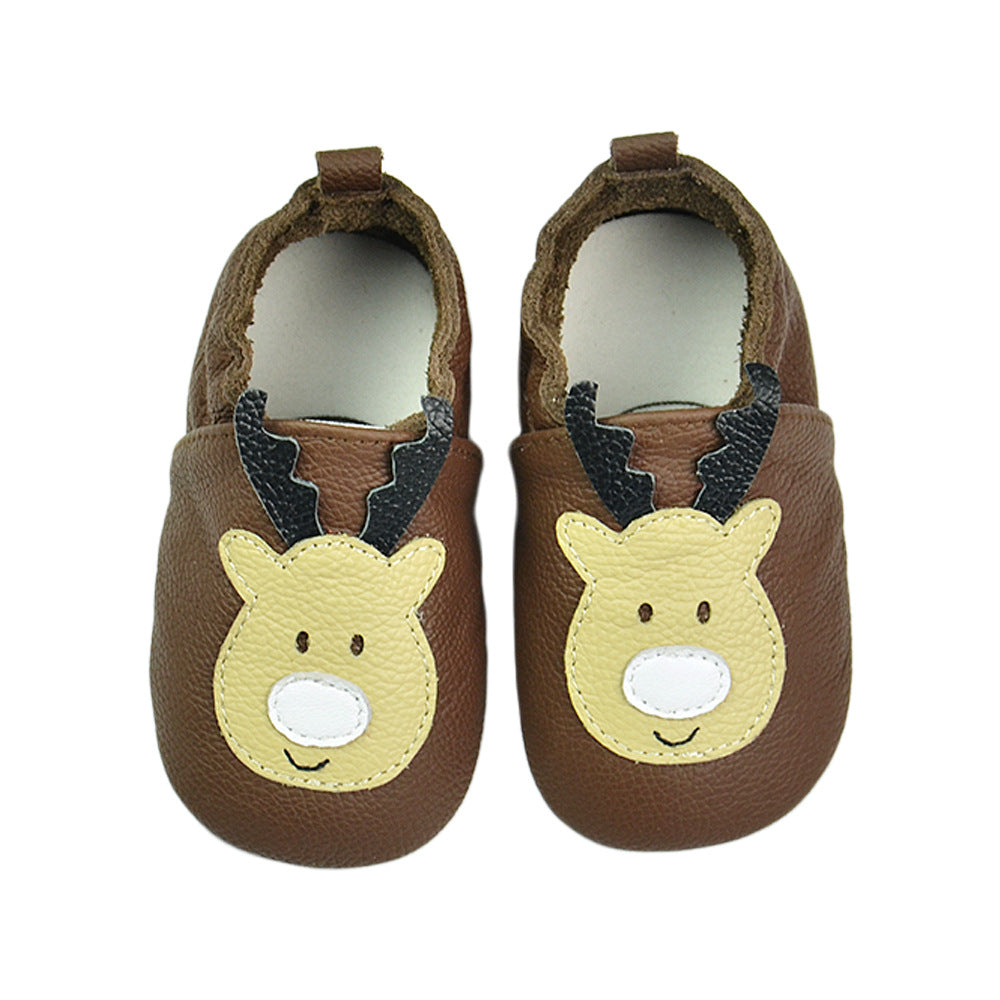 Baby's Cow Hide Shoes Soft Bottom Toddler