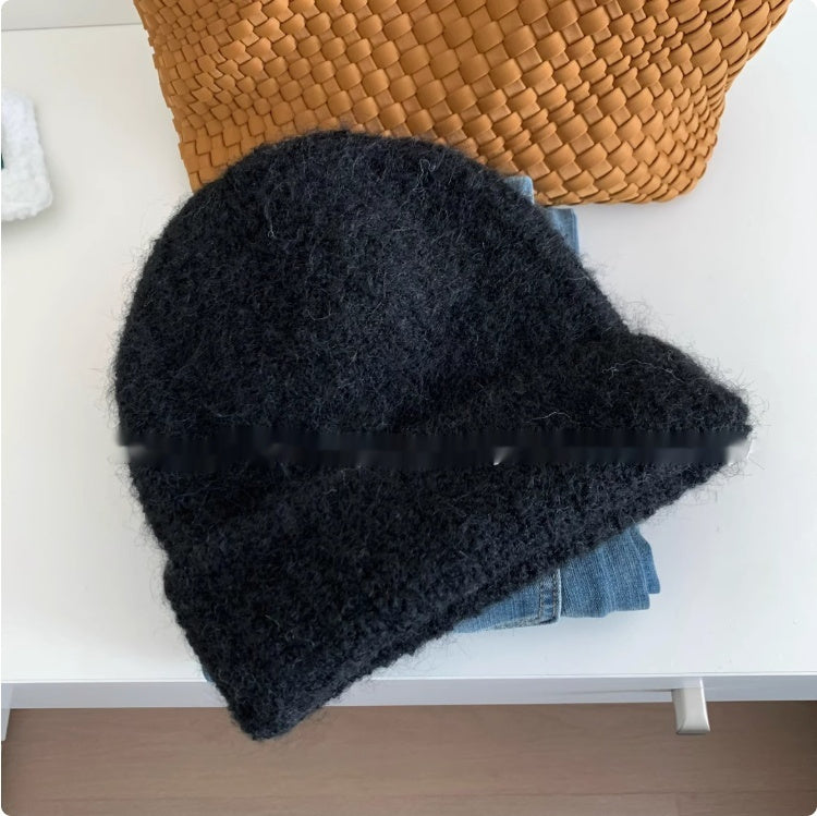 Alpaca Knit Woolen Hat Children Autumn And Winter Loose Large Version Retro Simple
