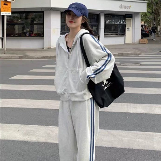 Spring And Autumn Temperament Wear Two-piece Pants