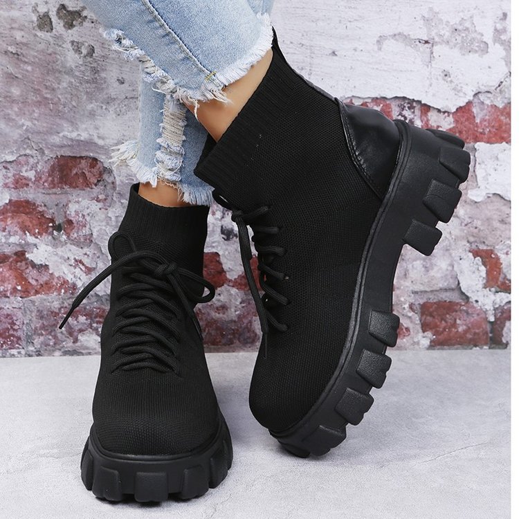 Simple British Style Flying Thin Martin Boots