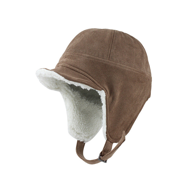 Warm Furry Pilot Locomotive Small Suede Lei Feng Hat
