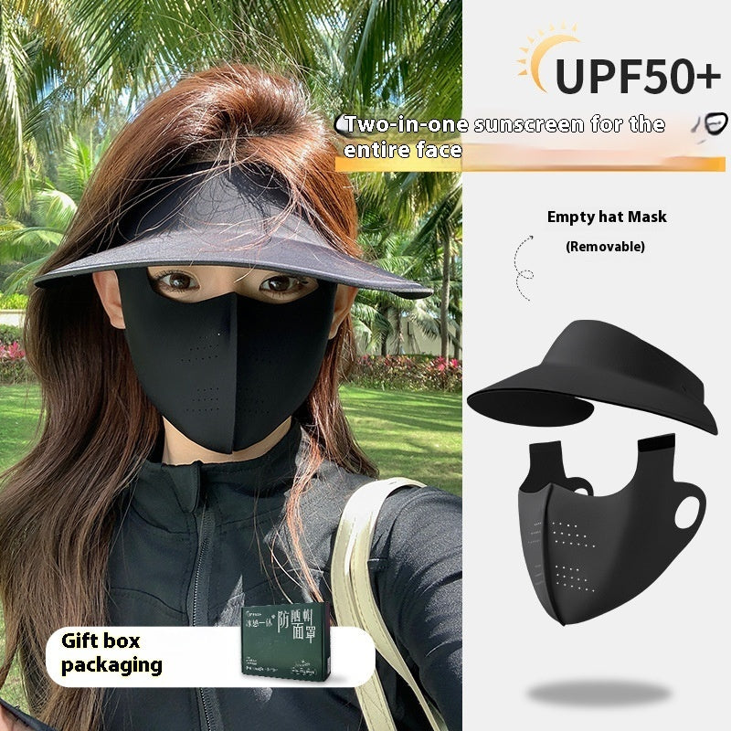 Top Sun Hat Women's UV Protection Summer Face Mask Face Mask
