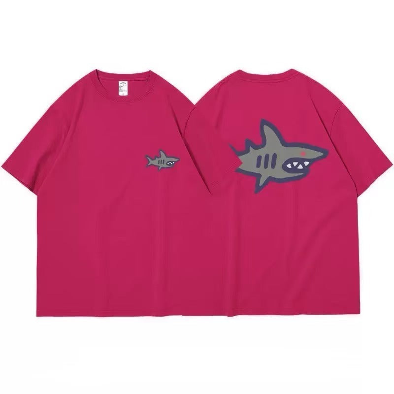 Loose-fitting Retro Niche-style Top In A Classic American Cotton Design