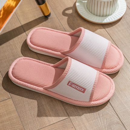 Linen Slippers Women's Home Indoor Home