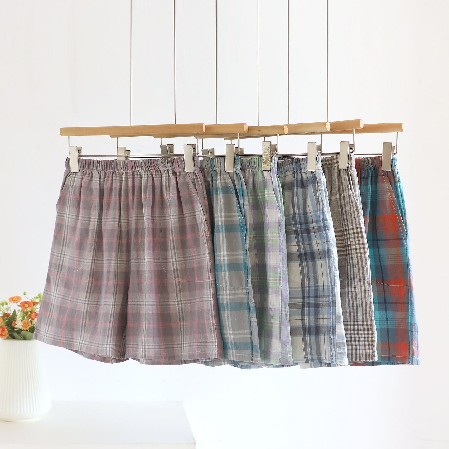 Home Sleeping Pants Pure Cotton Gauze Can Be Worn Outside Loose And Simple