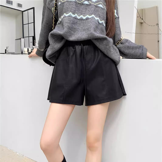 High-waisted Loose-fit Casual And Versatile Shorts