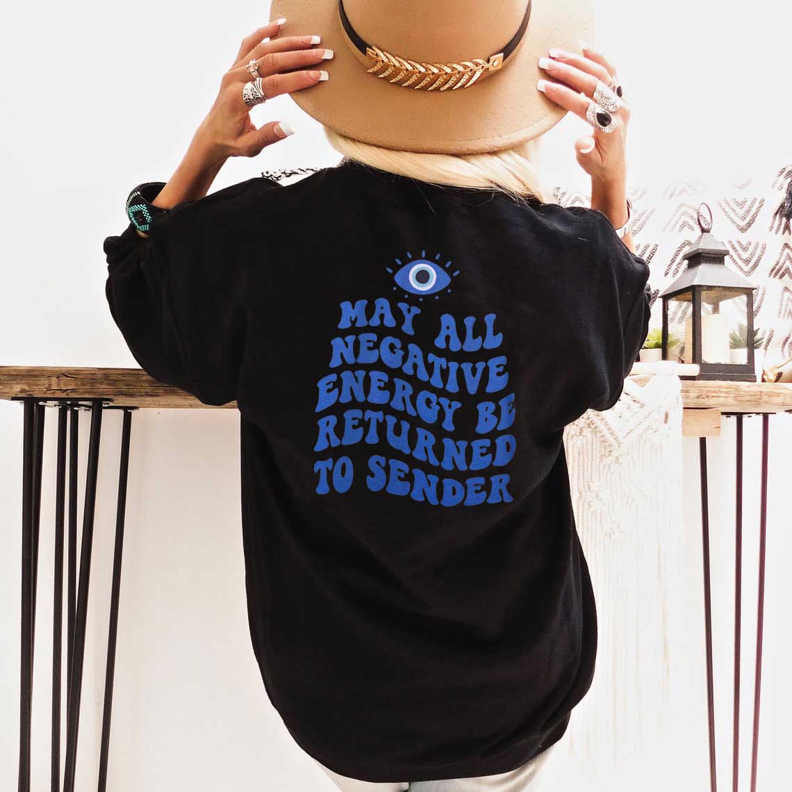 All Negative Energy Can Be Returned To The Sender Slogan Funny