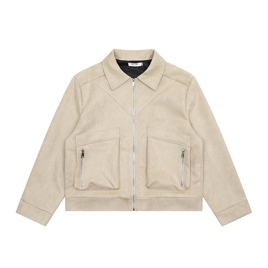 Amerikansk Vintage Street Reversjakke Mænd Trendy Mærker Løs Efterår Nye Toppe