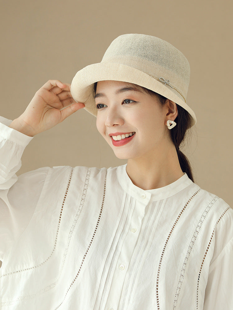 Summer Foldable Japanese Style Curling Sun Hat