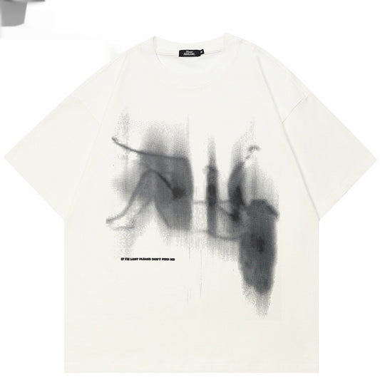 Summer Loose Short Sleeves T-shirt Men's And Women's Round Neck