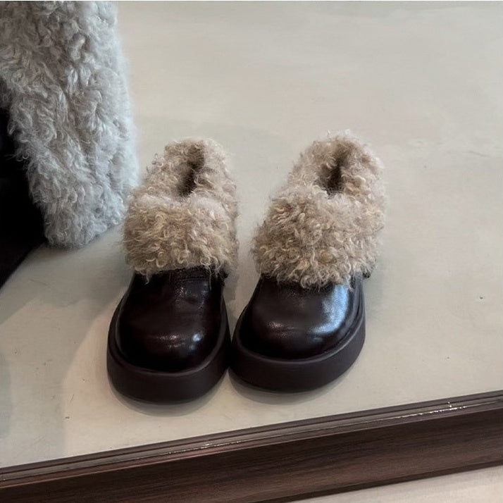 Women's French-style Soft And Gentle Thick-soled Shoes
