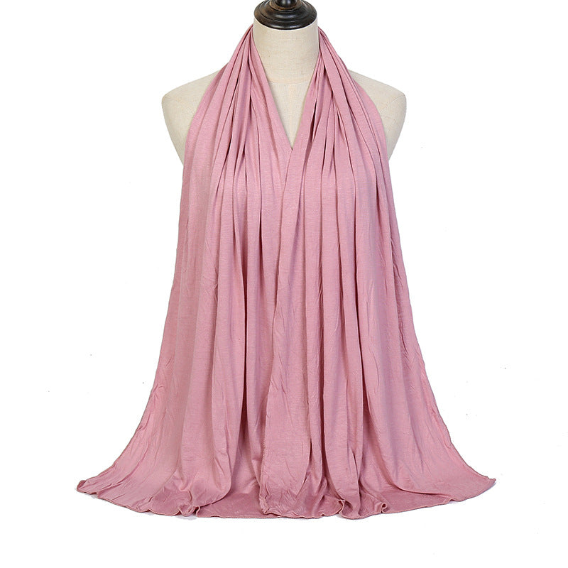 Solid Color Cotton Warm Shawl