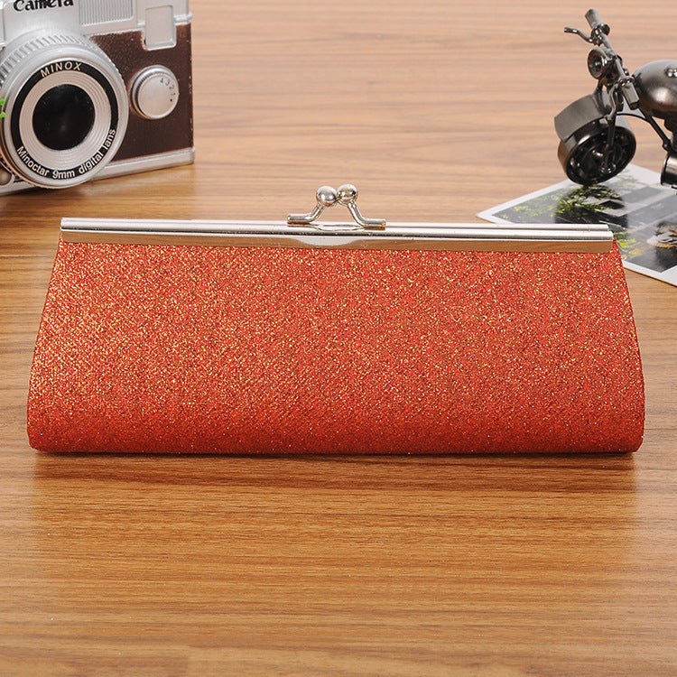 Long Wallet With Metal Clip Creative Chain Tote
