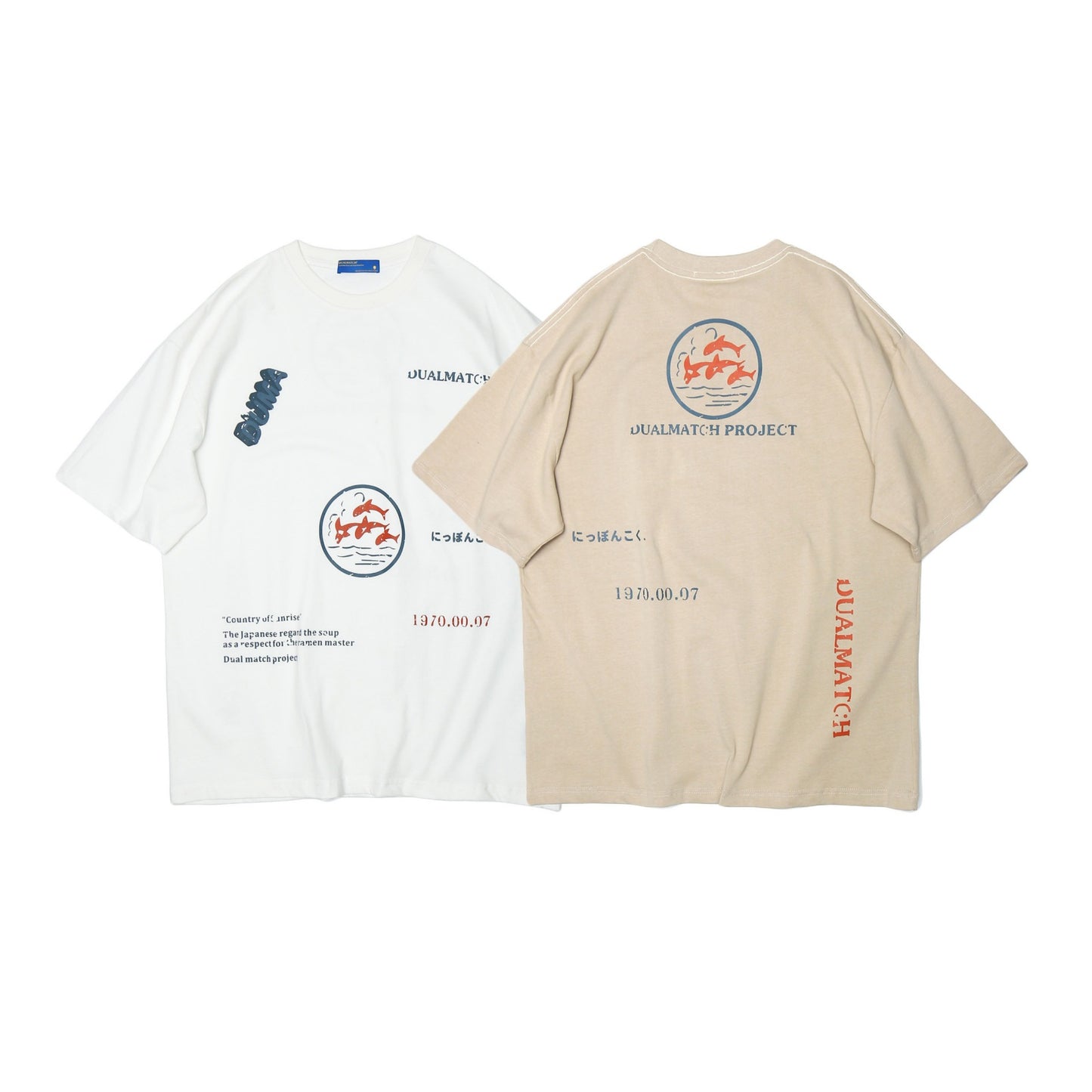 Street Casual Letter Print T-shirt Loose
