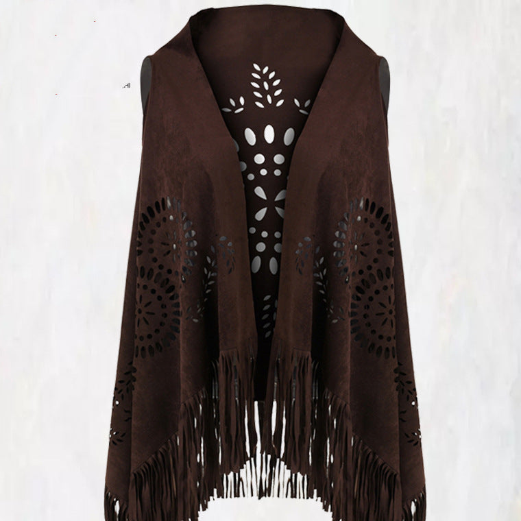 Variety Of Fashion Vest Europe And The United States Korean Style Hollow Shawl