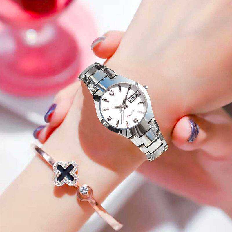 Womens Versatile Waterproof Luminous Niche-Style Quartz Watch With Calendar