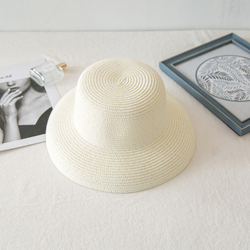 Ladies Vacation Beach Flat Top Straw Hat