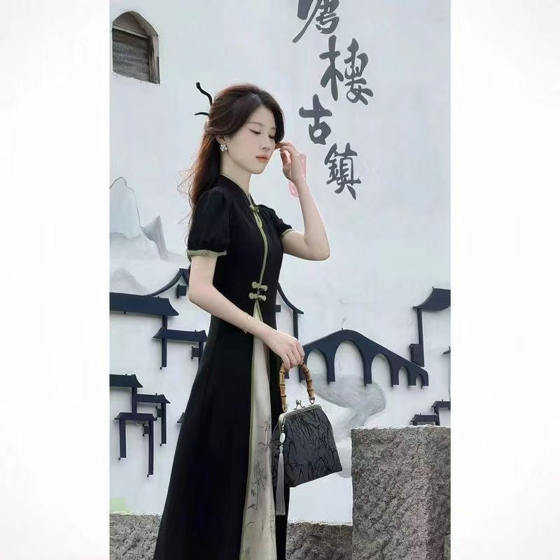 Womens Stylish Refined And Slimming New Chinese Style Dress