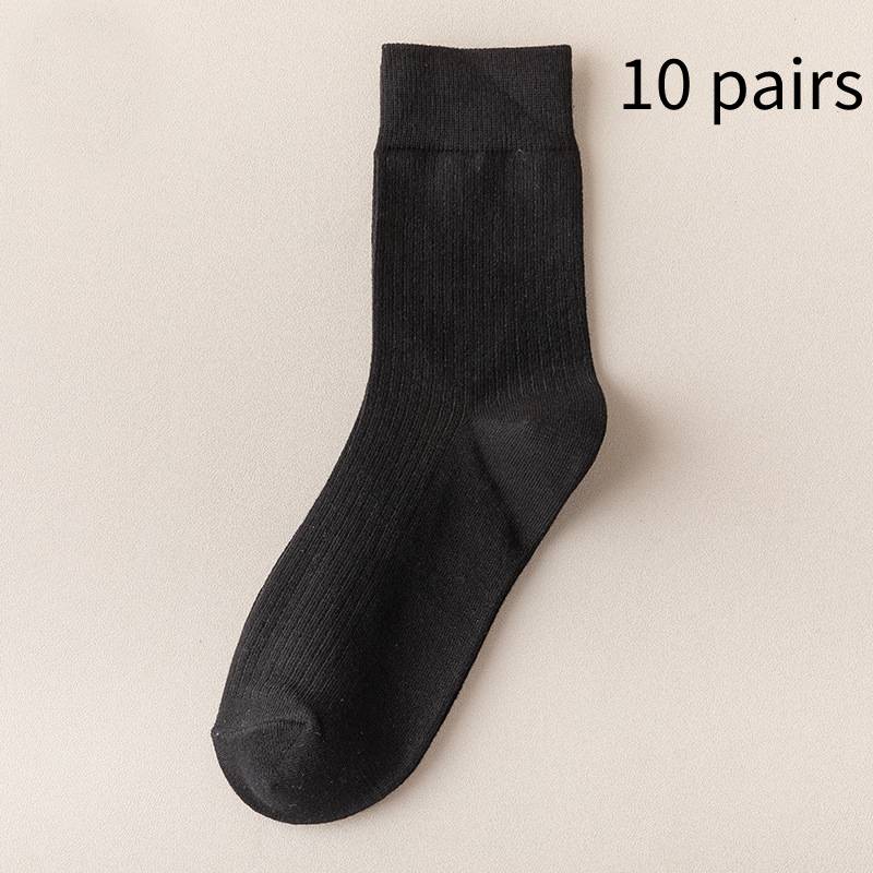 Solid Color Vertical Stripe Deodorant Business Stockings