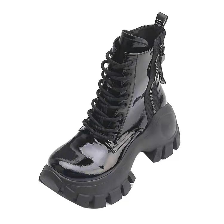 Autumn New Lace Up High Top Women's Shoes Trifle