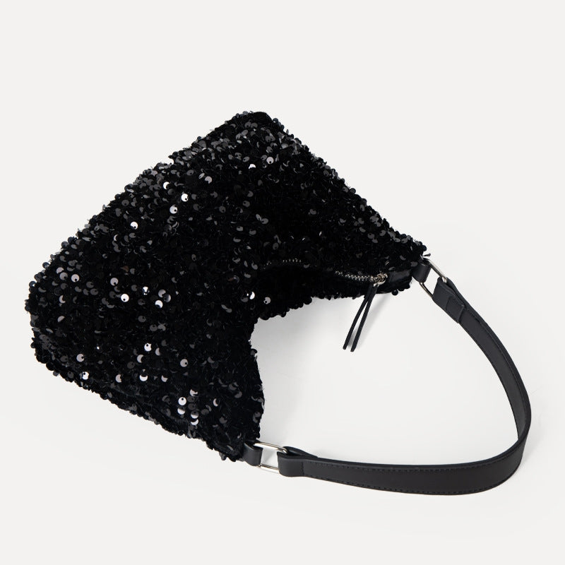 Sequined High-grade PU Shoulder Handbag Underarm Bag