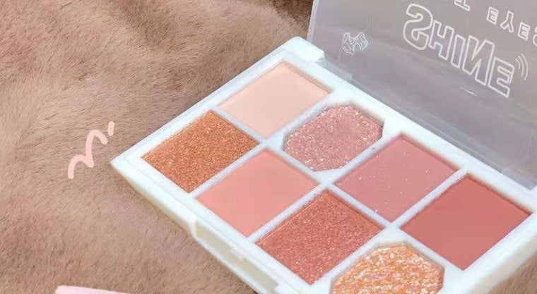 Eight-color Eyeshadow Palette Gentle Milk Tea Color Fairy