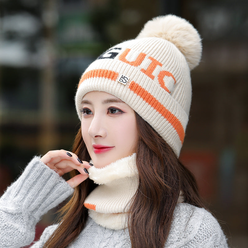 Women's Fleece Ear Protection Knitted Hat