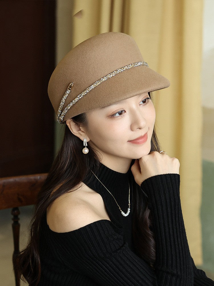 Woolen Felt Women's British Retro Easy Matching Hat