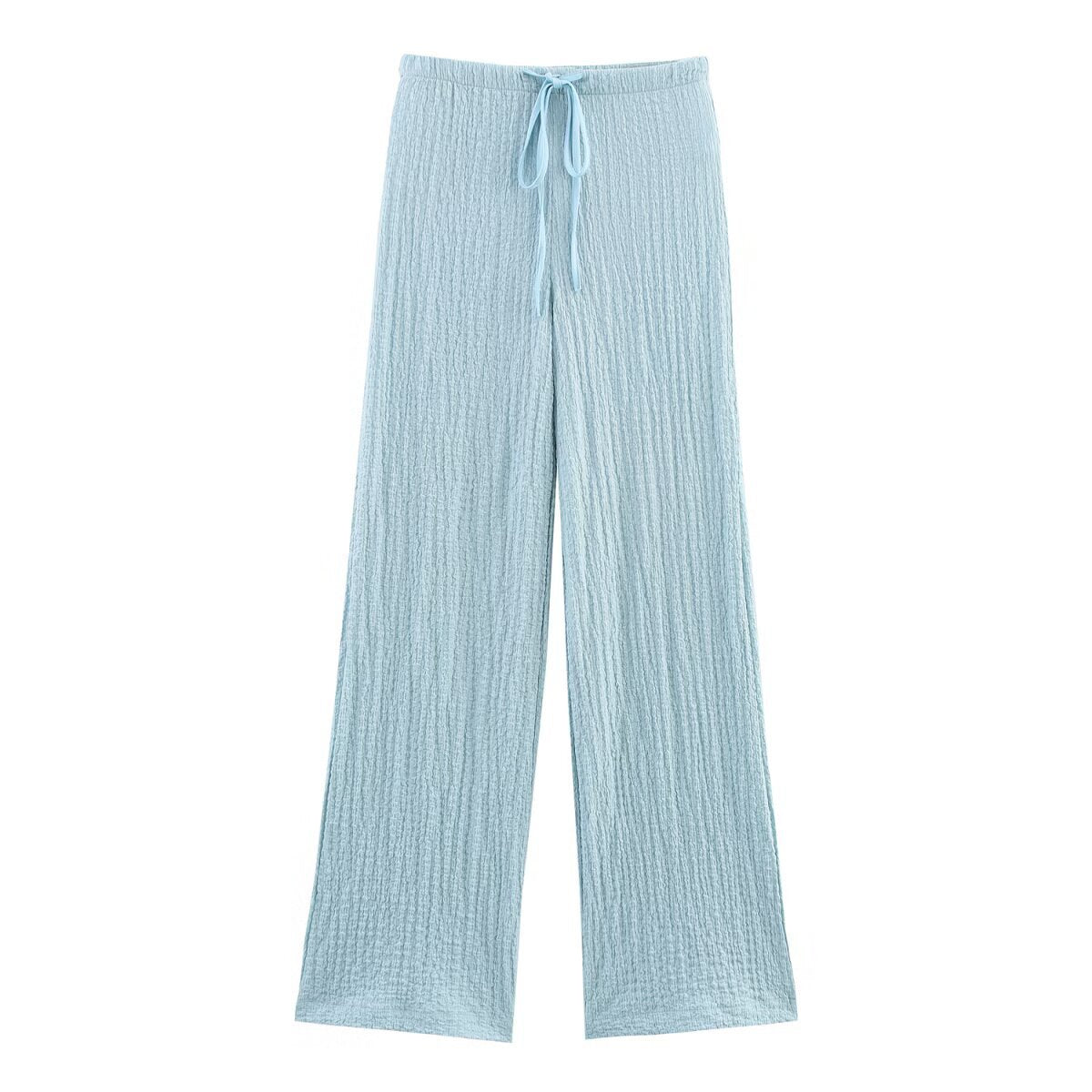 Texture Vest Top Texture Straight-leg Pants Suit