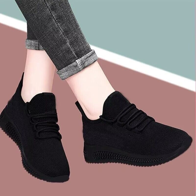 Women's Casual Black Work Shoes Deodorizing For Spring And Autumn