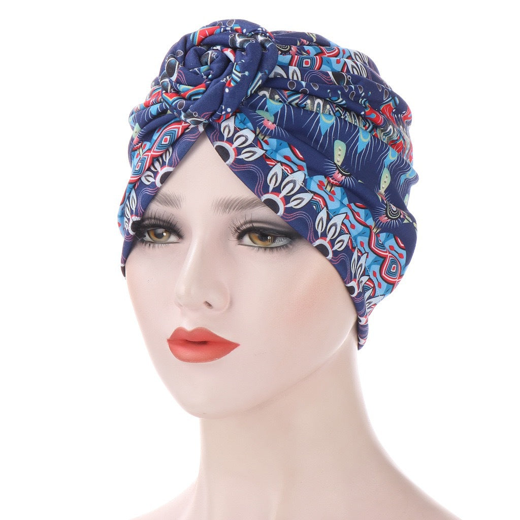 Snail Spiral Bandana Multicolor Small Hat