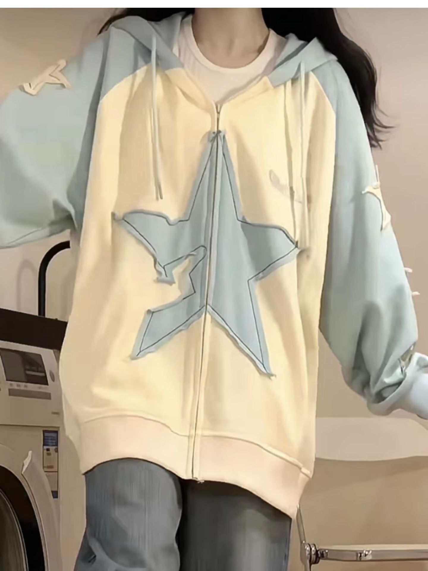 Women's Patchwork Korean Loose Jacket
