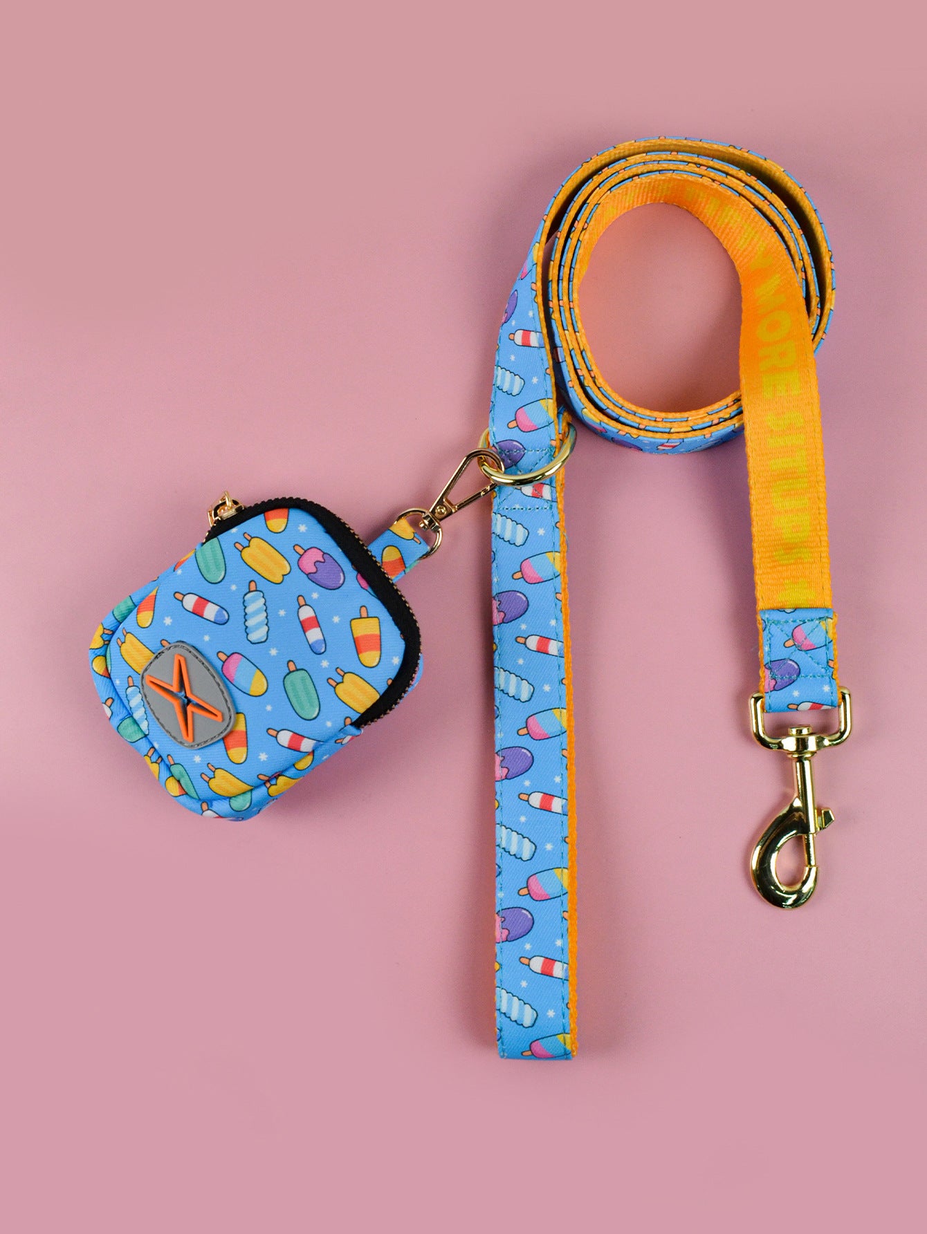 Cute Pet Hand Holding Rope Garbage Container Suit