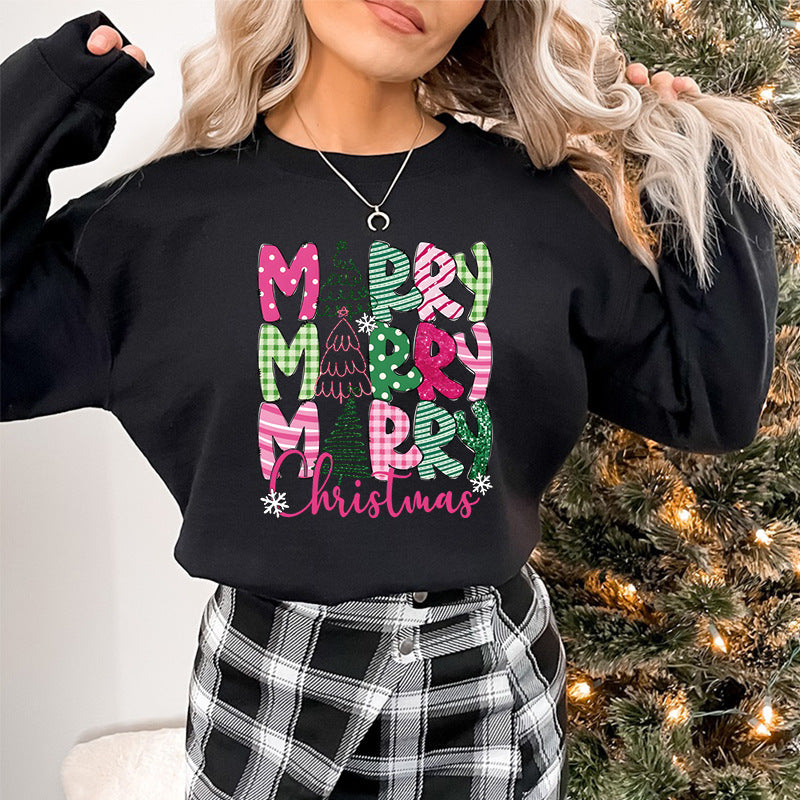 Glædelig jul e-tegneserie sweatshirt festlige søde gaver