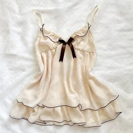 French Sweet Girl Slim Fit Backless Fashion Casual Sling