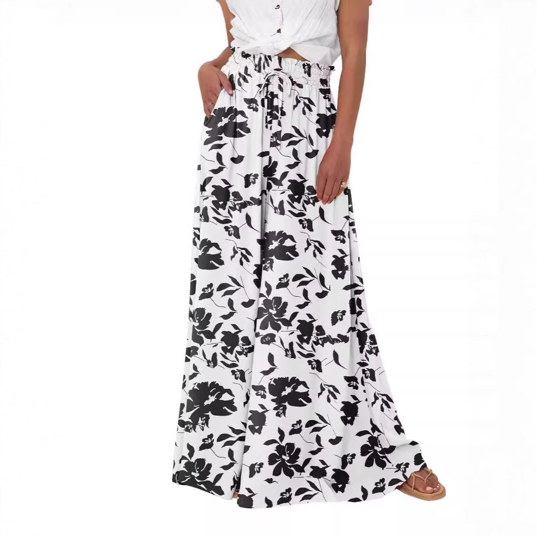 Women's High Waist Wide Leg Pants Casual Pants