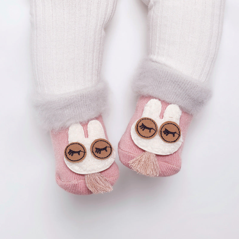 Middle And High Tube Cartoon Children's Terry Socks