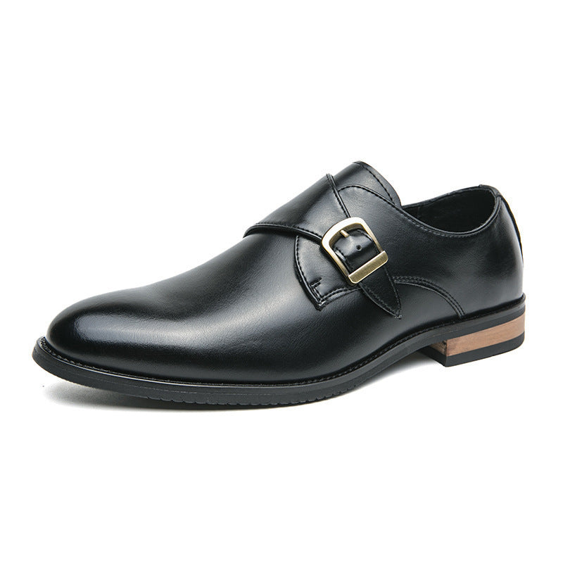 Lædersko Herrer Business Formel Casual Åndbar Højere Slip-on Spænde