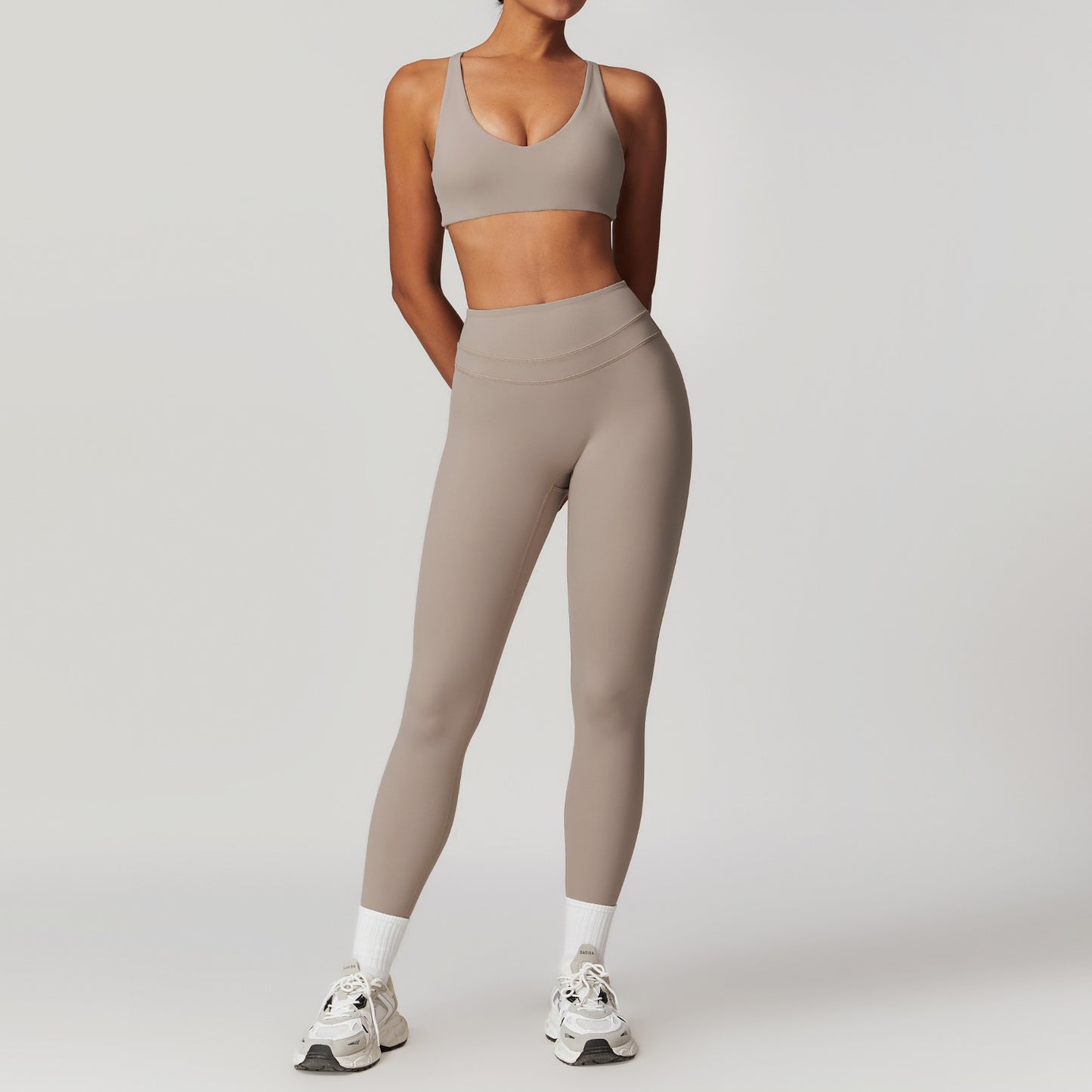 Women's Beautiful Back Yoga Running Fitness Set
