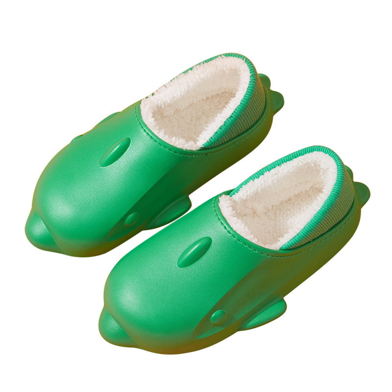 Shark Shape Slippers Home Unsiex Waterproof Platform Shoes Winter