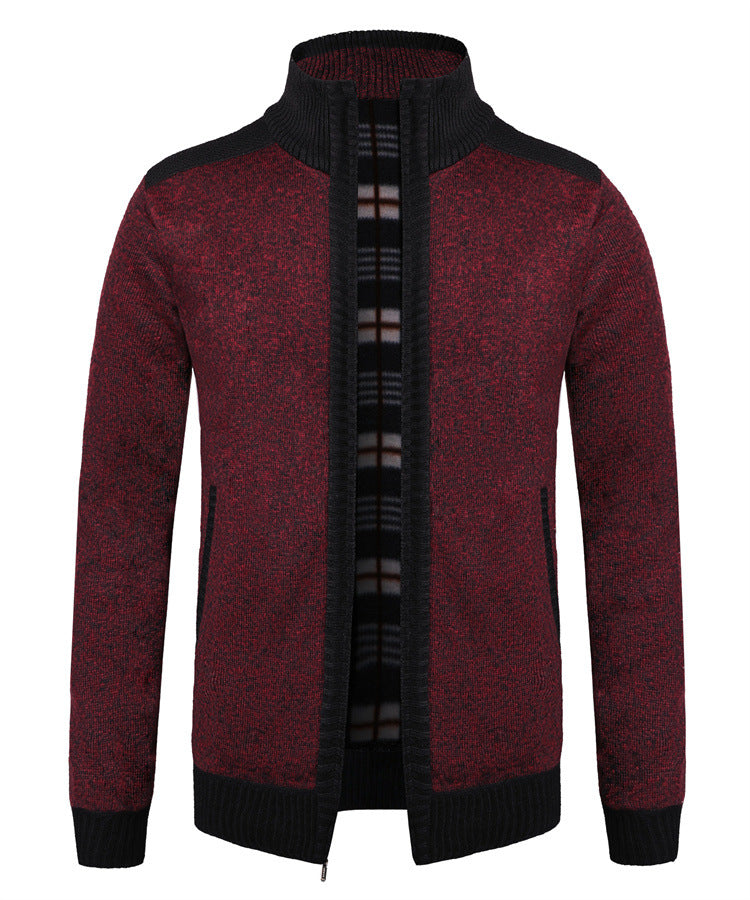 European Size Winter Dad Cardigan Loose Plus Size Knitwear