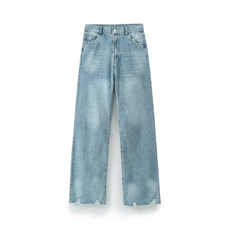 European And American Style French Style Design Fashion Casual Style All-match Casual Jeans