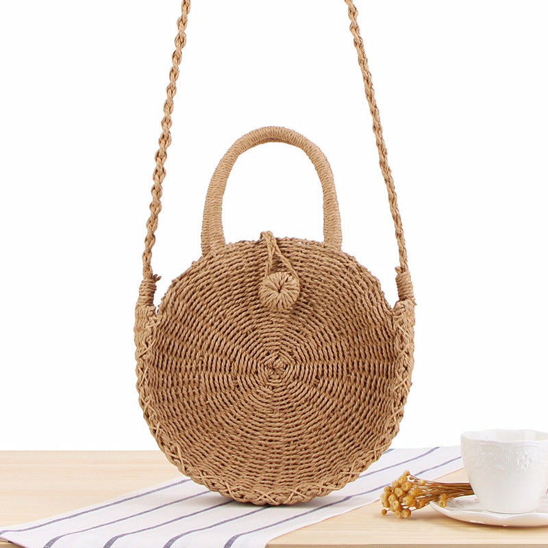Vacation Beach Hand-woven Bag Round Hand