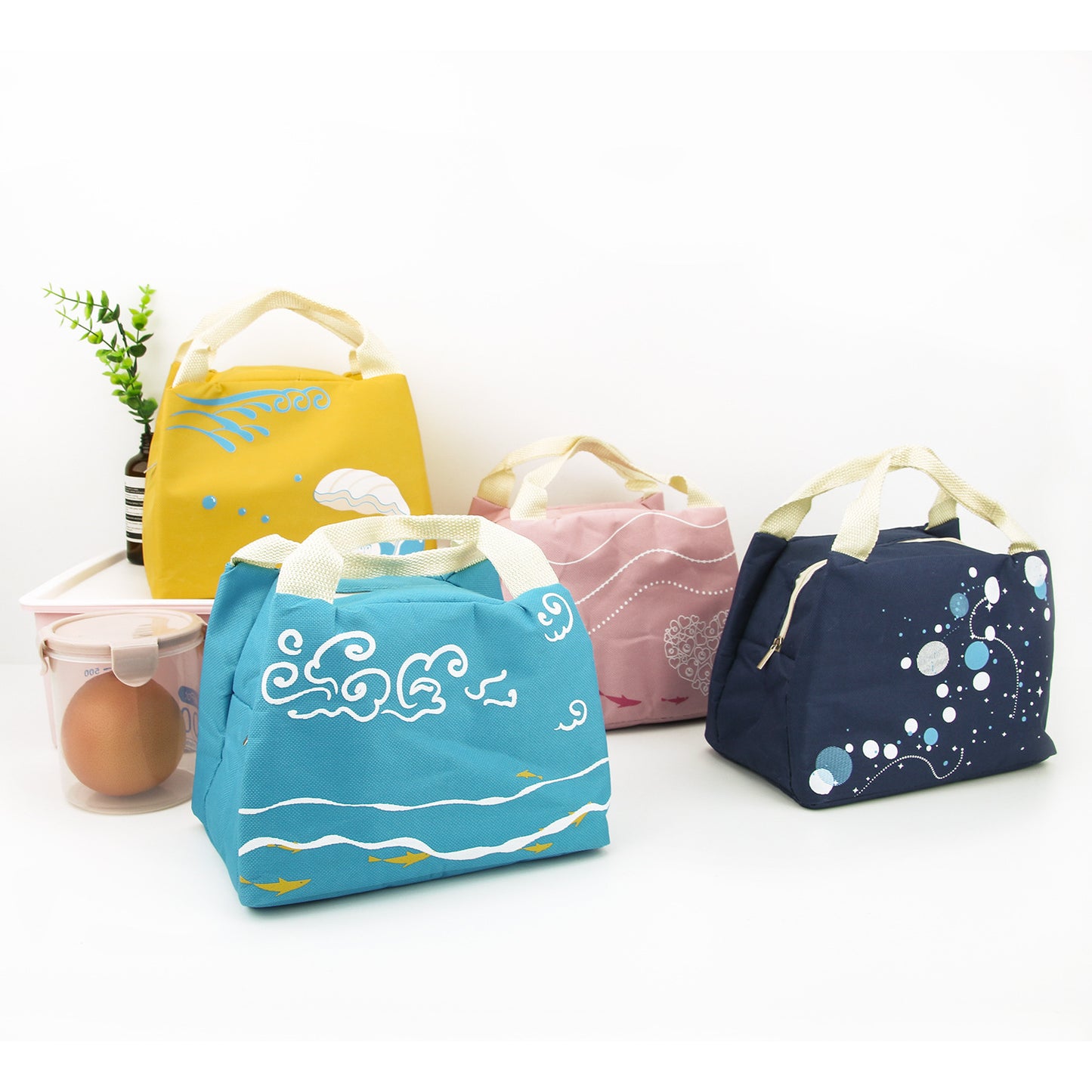 Cartoon Underwater World Canvas Tote Bag