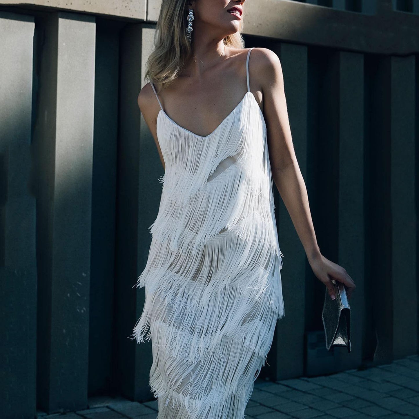 New Multi-layer Tassel Womens Dress