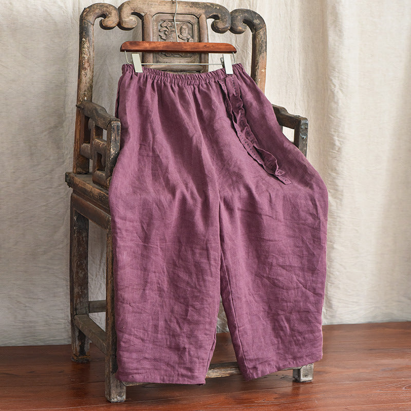 Artistic Women's Linen Loose Casual Pants