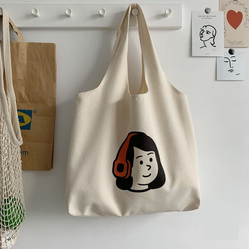 Japanese Simple And Versatile Literary Large Capacity Shoulder Bag