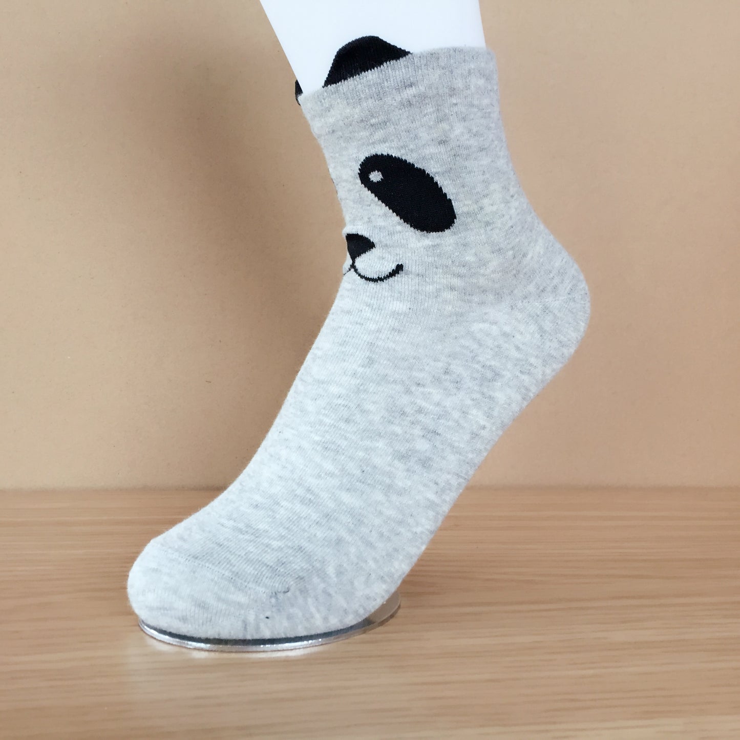 Cartoon Black And White Grey Candy Bar Socks