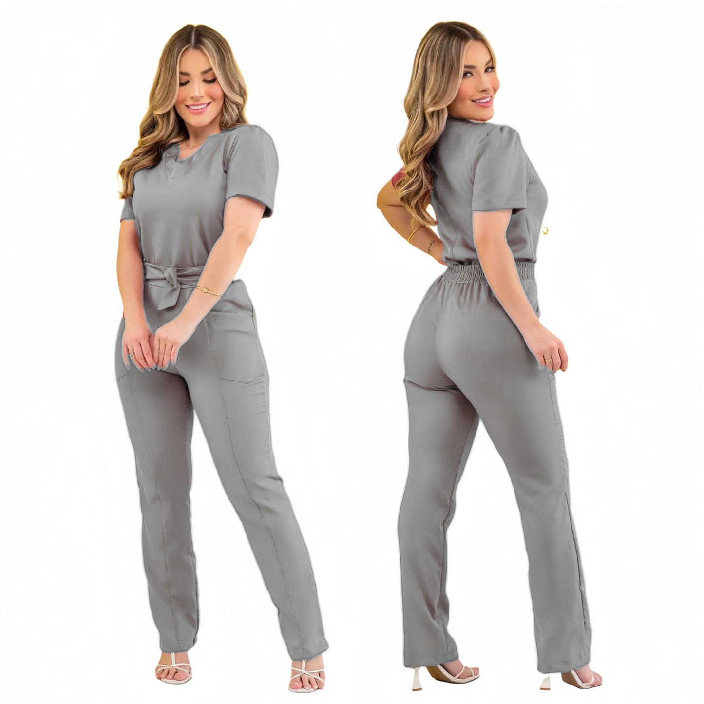 Womens Surgical Isolation Beauty Salon Work Pants