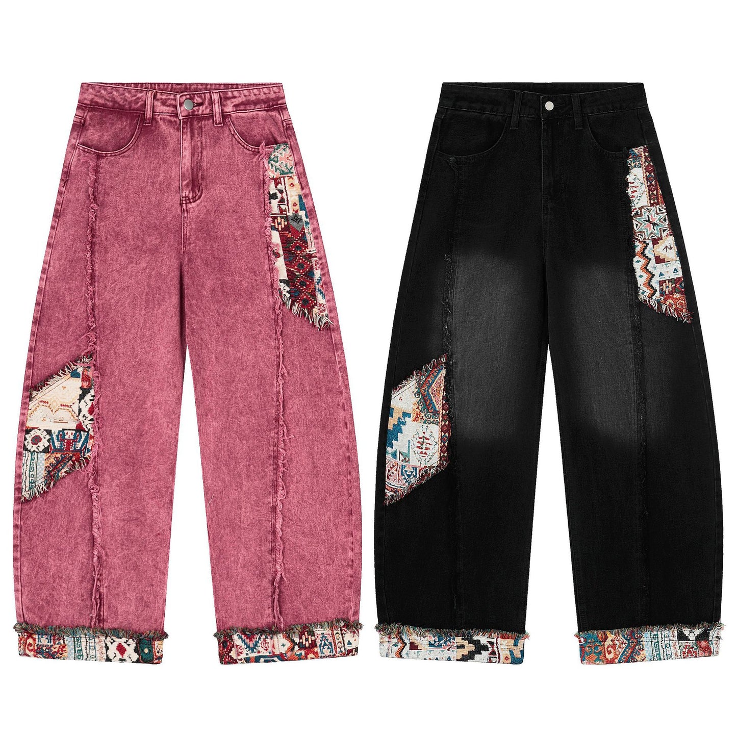 Moderigtige afslappede bootcut-jeans med lige ben til kvinder